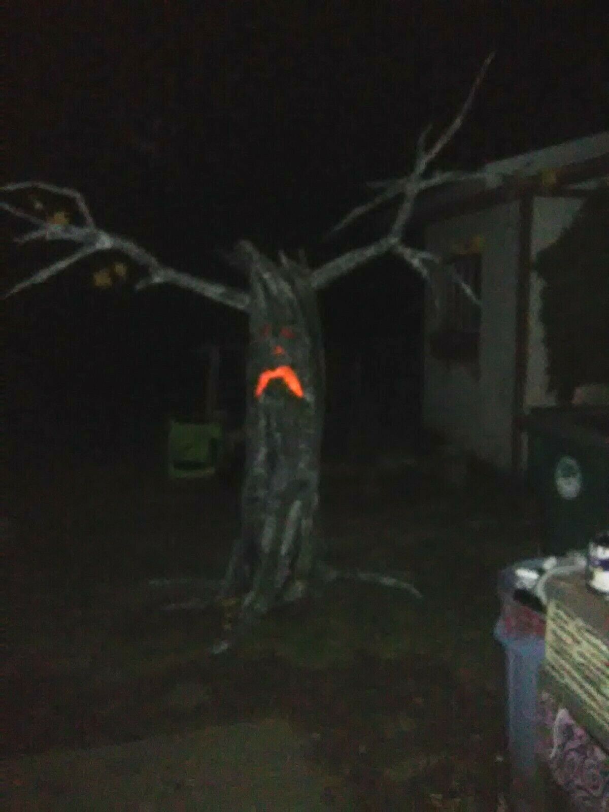 HAUNTED GLOWING HALLOWEEN TREES Halloween Props, OOAK by: MADMAT