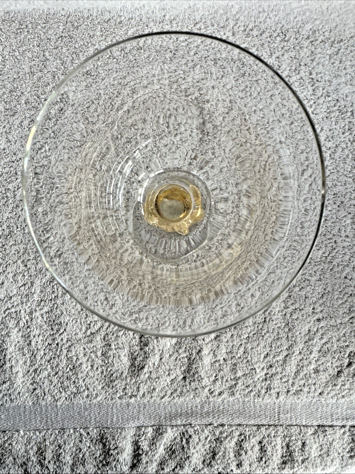 Gold Buddha Stem Glass Worshiping Goblet / Offering Goblet