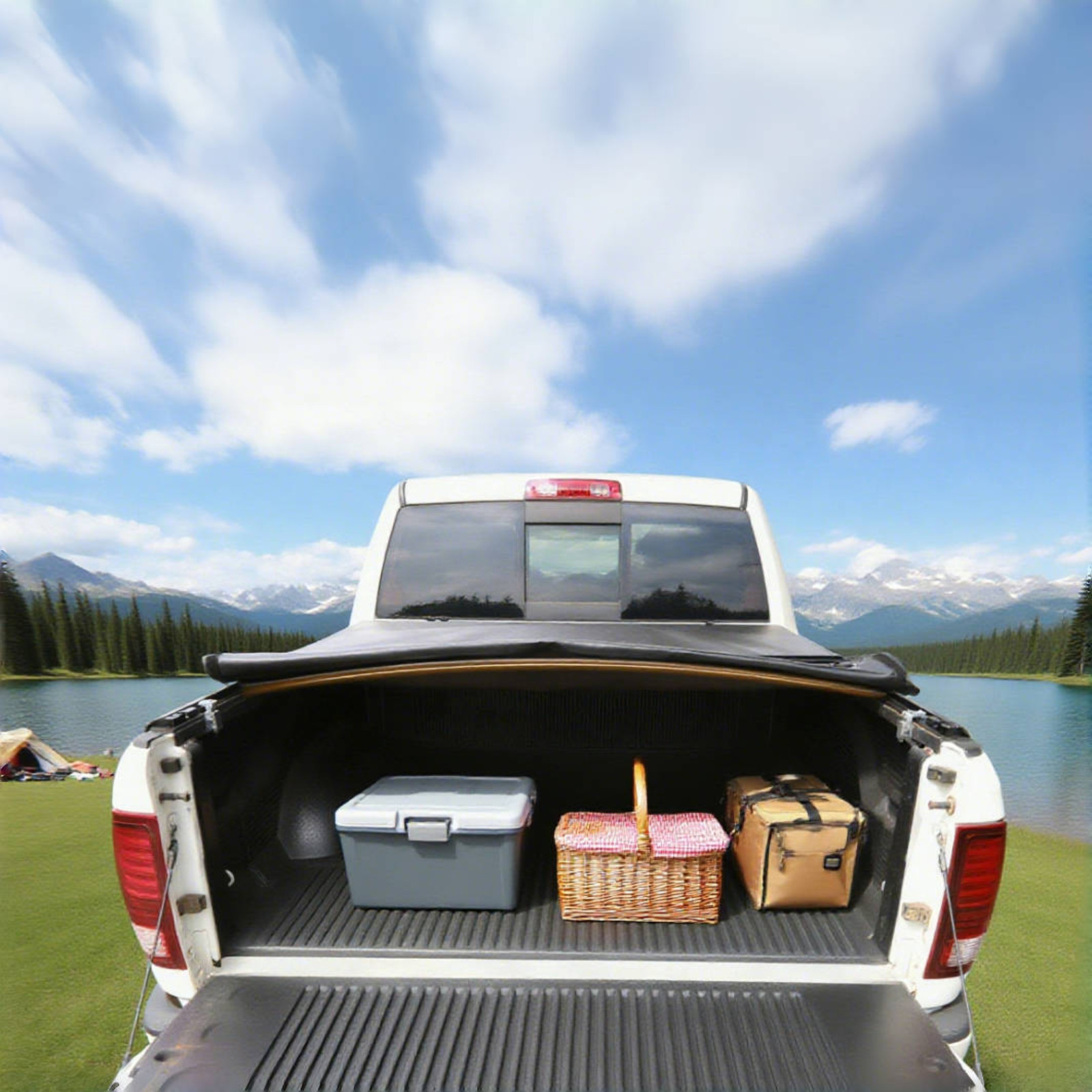 Soft Roll-up Tonneau Cover FOR 09-25 Dodge Ram 1500 5.7FT Truck Bed NO RAM BOX