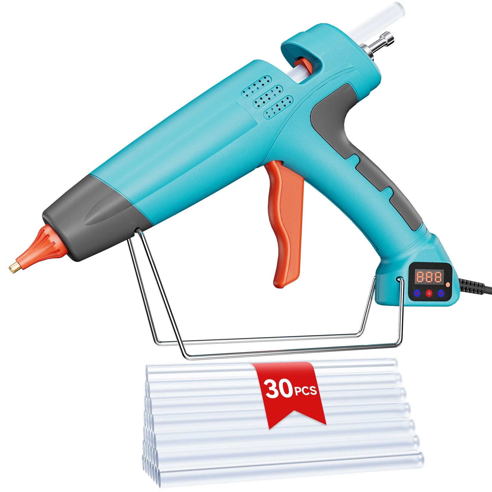 300 Watt Heavy Duty Hot Glue Gun, Upgraded Digital Temperature Adjustable Han...