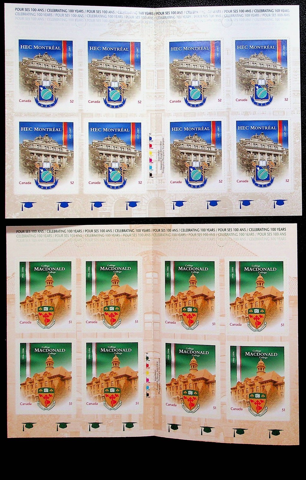 CANADA Sc 2209a-10aNH BOOKLETS OF 2007 - UNIVERSITIES - (FJ26)