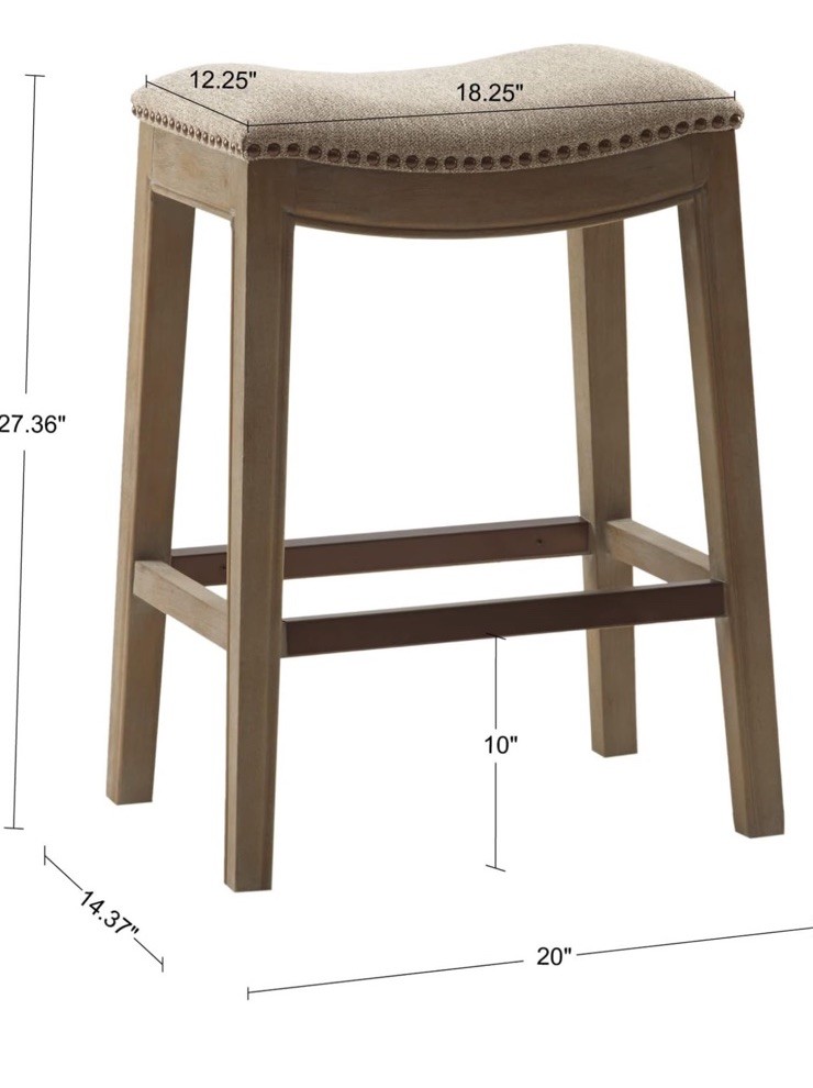 Saddle Counter Stool