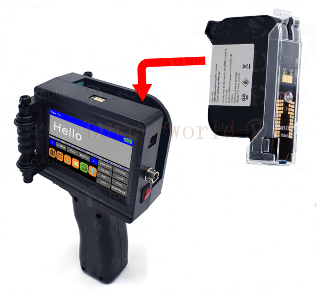 1pc 2588 Black Color Quick dry ink cartridge for handheld inkjet printers ZK168X