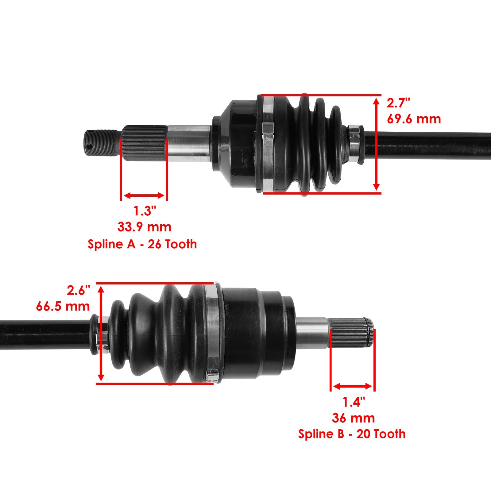 Front Right CV Joint Axle for Honda TRX500FM Foreman Rubicon 500 4X4 2014-2019