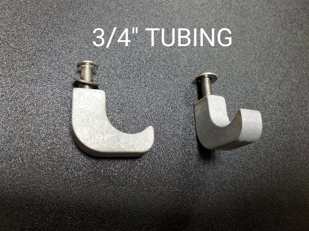 Headrest Clamp 3/4" Billet Aluminum Tube Clamp  2 Pcs
