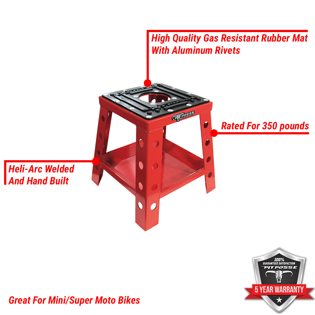 Mini Bike MX Dirtbike Stand Red KX 65 CR 80 CR85 Supermoto