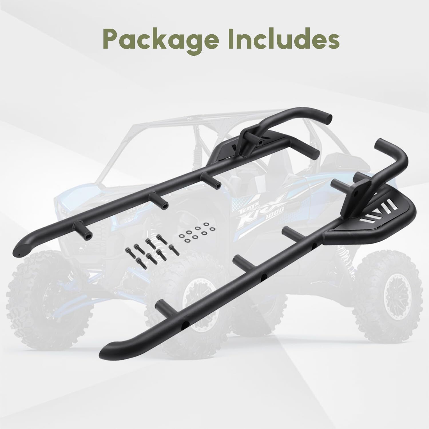 Rock Sliders Side Nerf Bars Tree Kickers for Kawasaki Teryx KRX 1000 #99994-1314