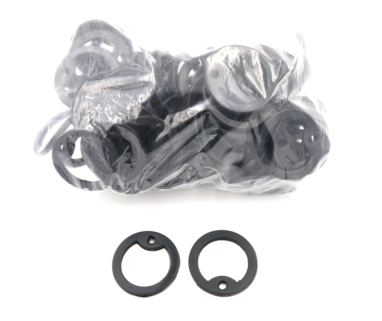 Bag of 100 BLACK Silicone Military Army Dog Tag Rubber Silencers