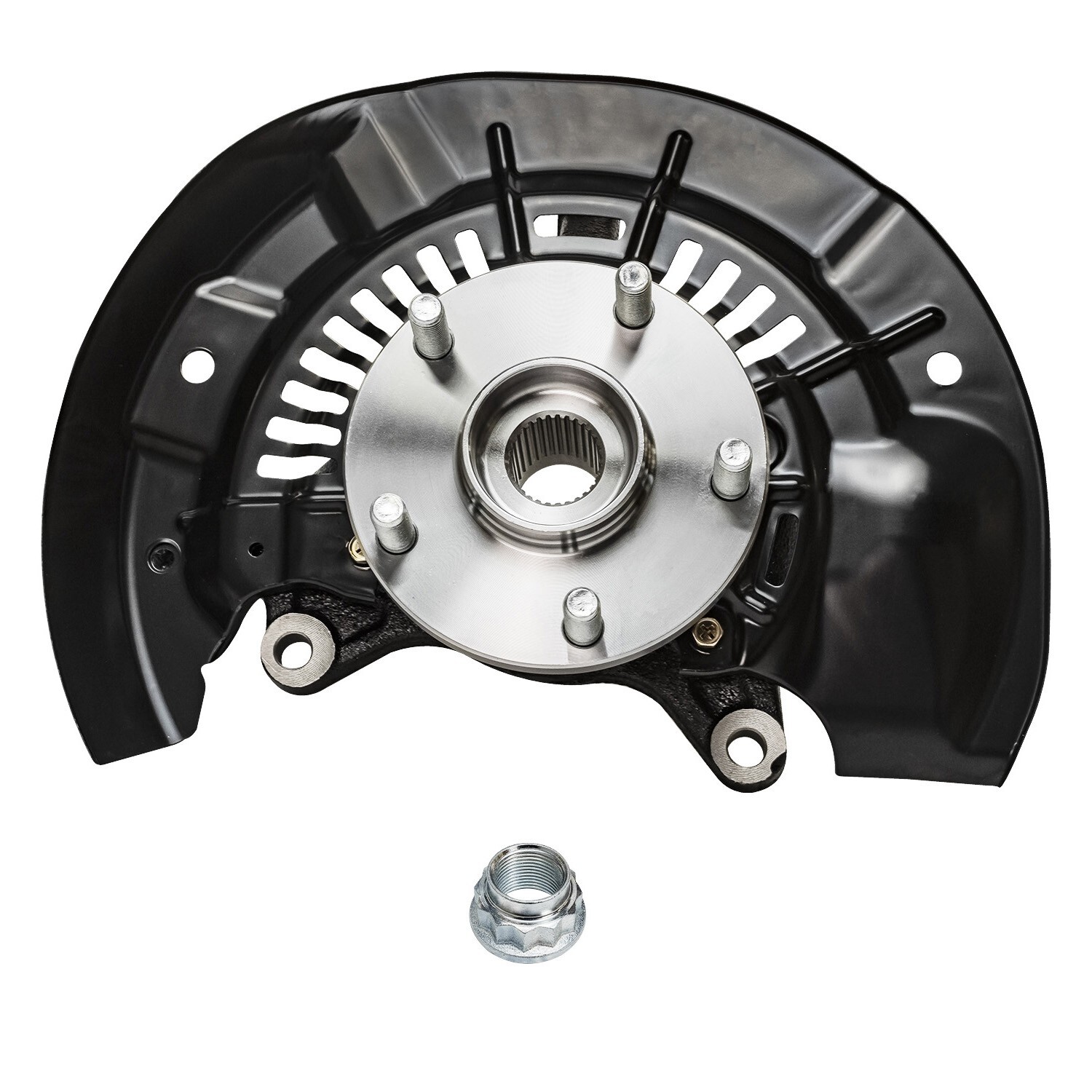 AWD Pair Front Steering Knuckles Wheel Hub Bearings for 2011-2017 Toyota Sienna