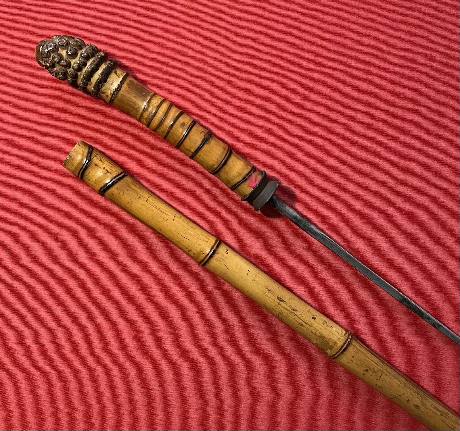 Original 19th Century Bamboo Sword / Swordstick - Swagger Stick