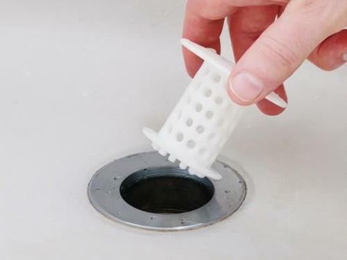 TubShroom® White Revolutionary Hair Catcher Drain Protector Snare, No More Clogs