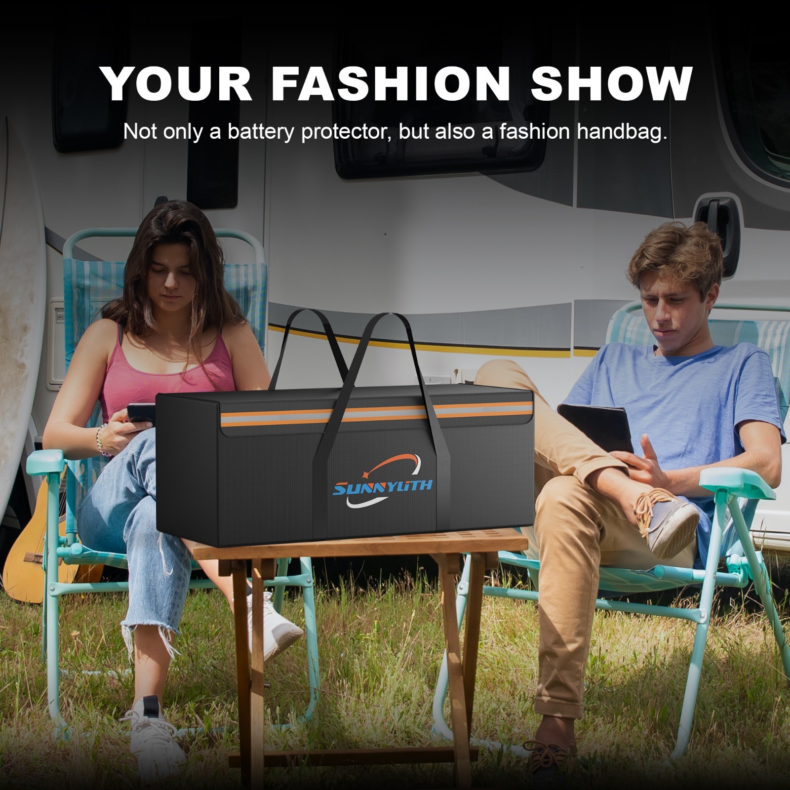 12V 200Ah Battery Safe Bag LiFePO4 Lithium Battery Fireproof Waterproof