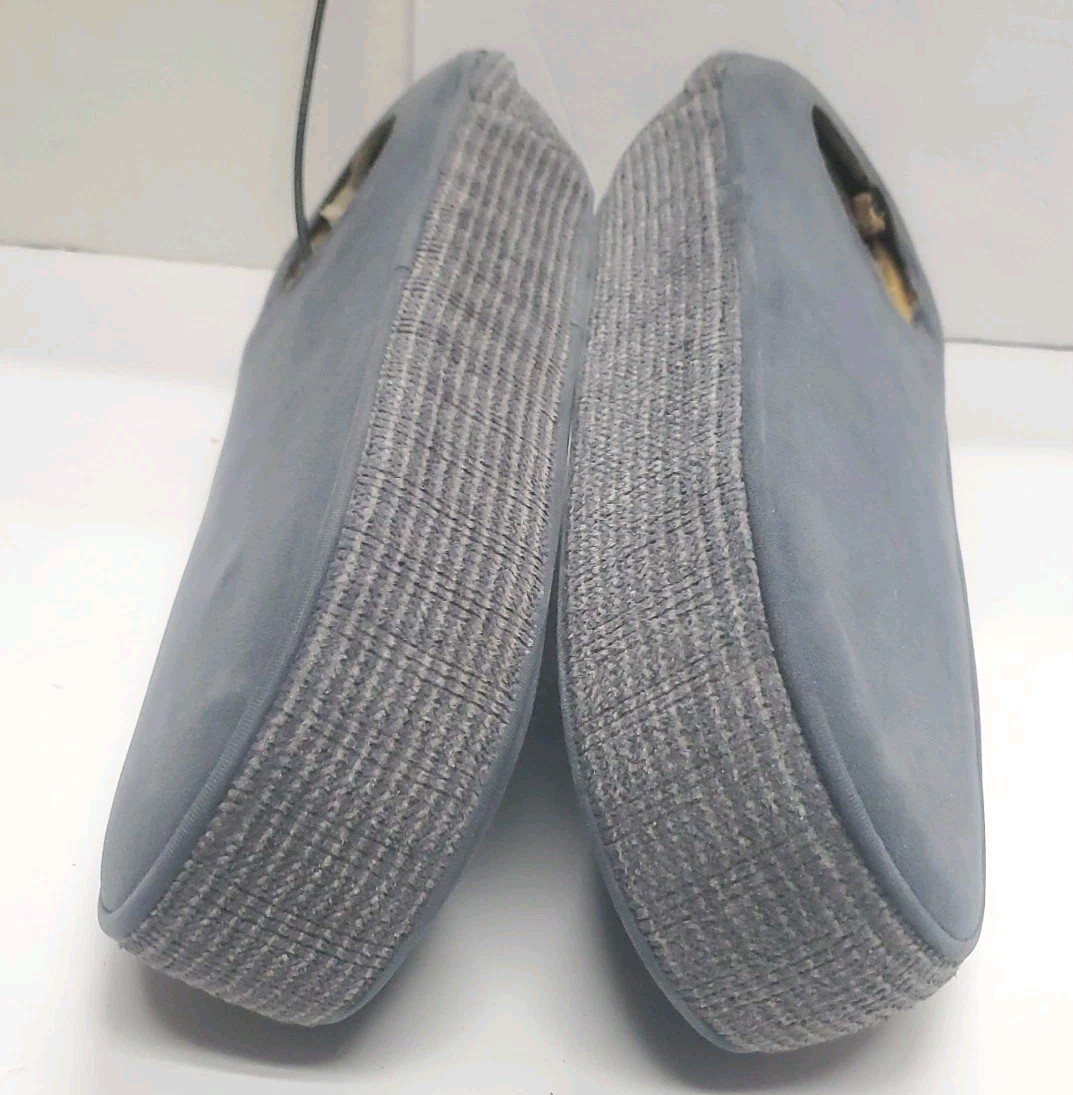 87-91 Ford F150 250 Bronco Bucket Seat Captain Chair Arm Rest Set Blue Cloth OEM