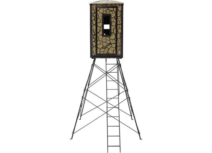 Muddy MUD-BBBST1000-10C Gunner Box Blind Steel Wall Constuction Cracked Mud Camo