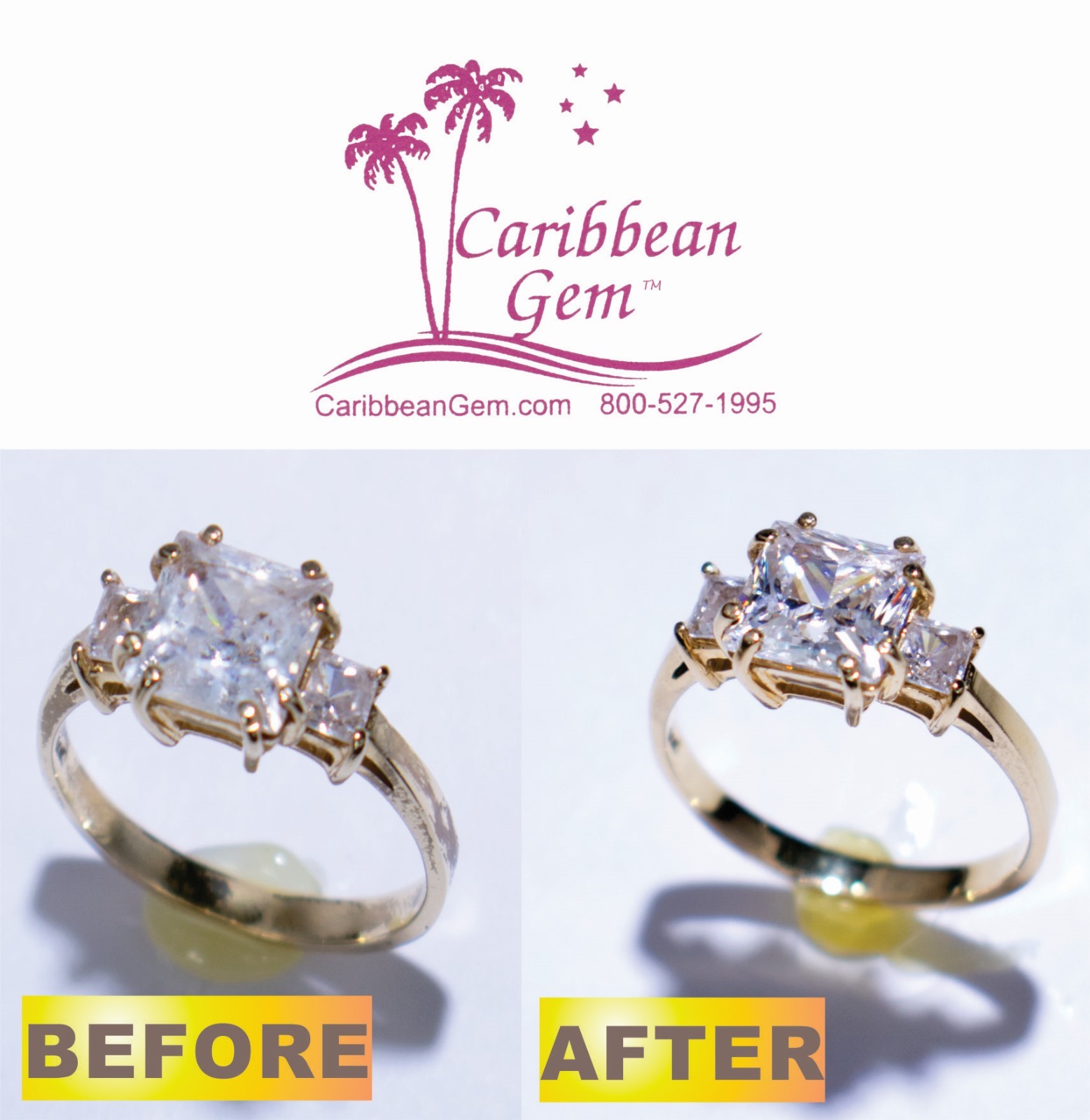 Caribbean Gem 5 pack Jewelry Cleaner Polishing Cloths Silver Gold Gemstones