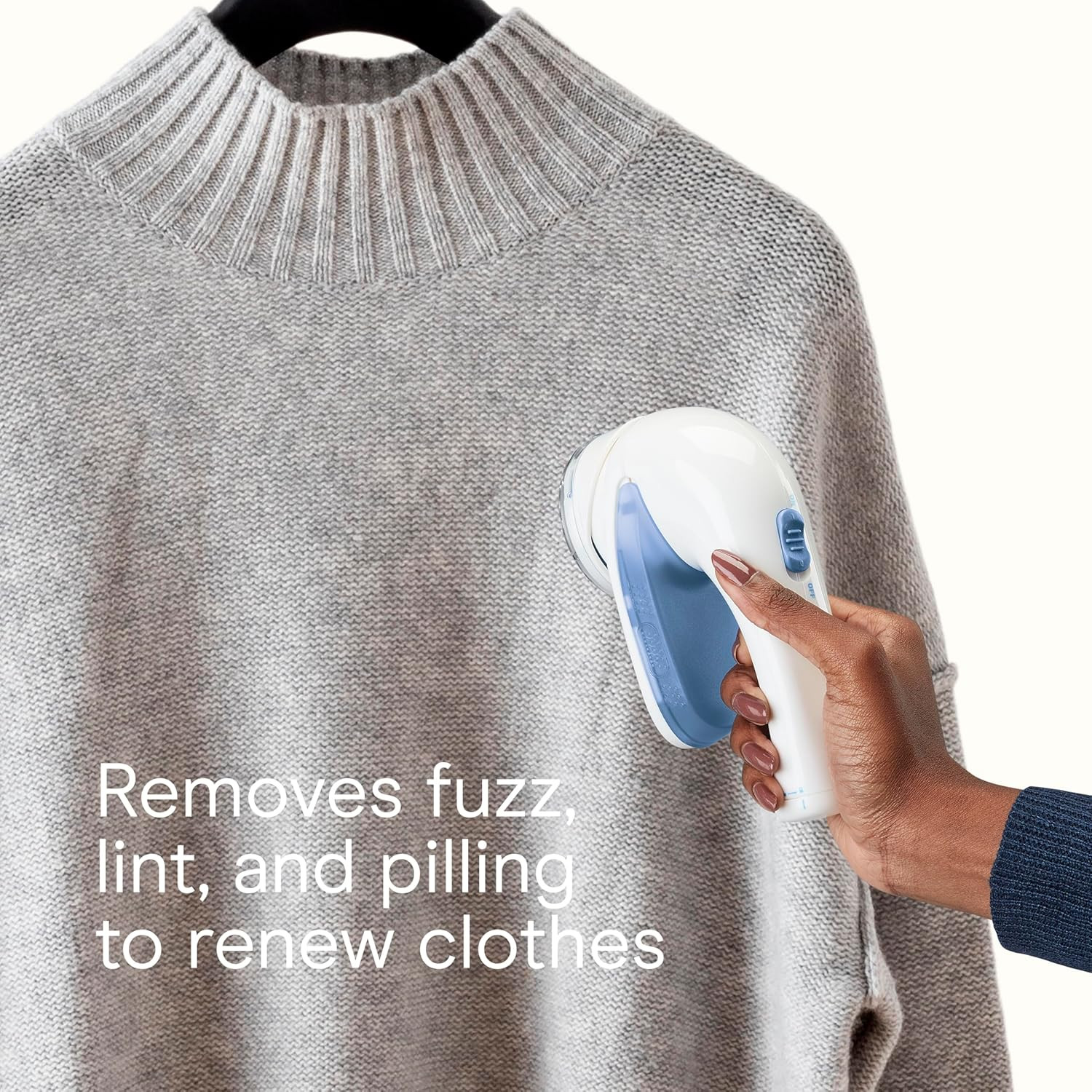 Conair Fabric Shaver and Lint Remover, Battery-Operated Portable Clothes Shaver