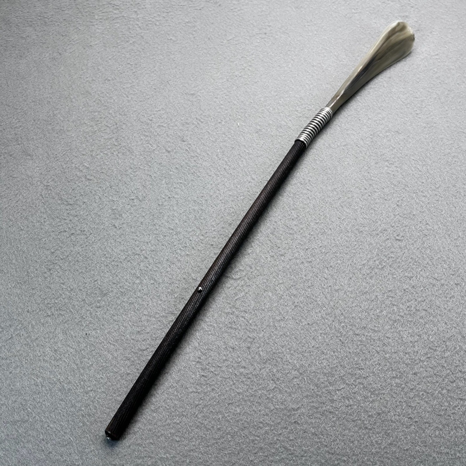 Antique Victorian Horn Boot Jack Gentleman Valet Equestrian Estate Tool 19"