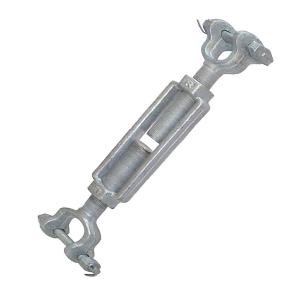 3/8 x 6" In. Turnbuckle Jaw Jaw Galvanized Steel 1200 LB Marine Boat Shade Sail