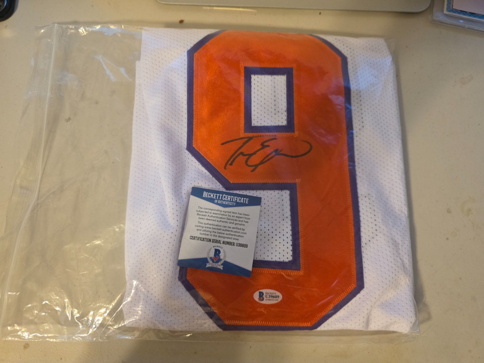 FOOTBALL SIGNED JERSEYS WHOLESALE LOT (20) COA'S FROM JSA, PSA OR BECKETT, DEION