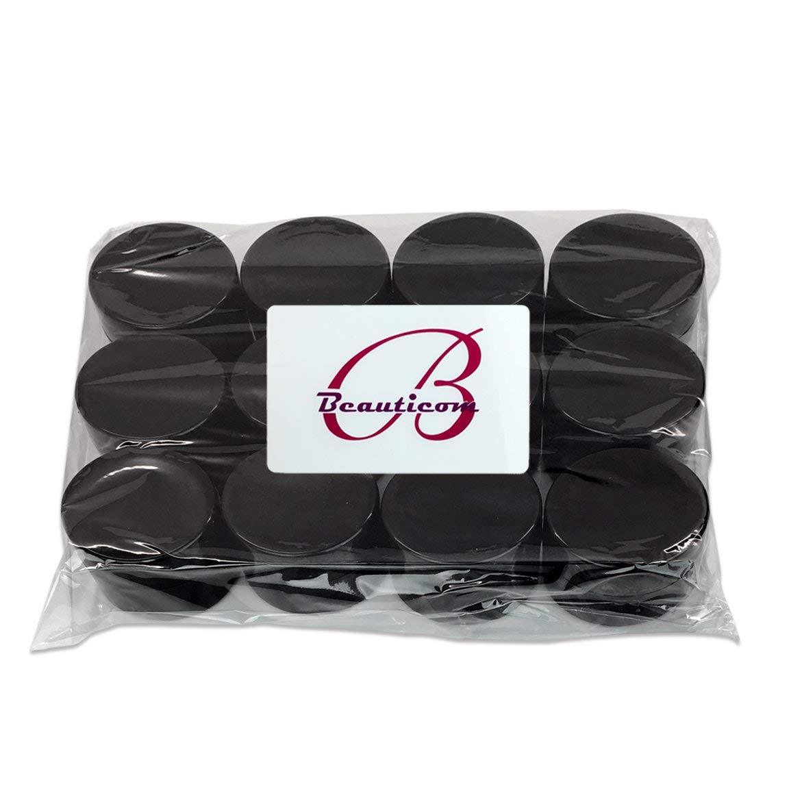 300 Pieces 7G/7ML Black Thick Cosmetic Sample Container Jars with Lid BPA Free