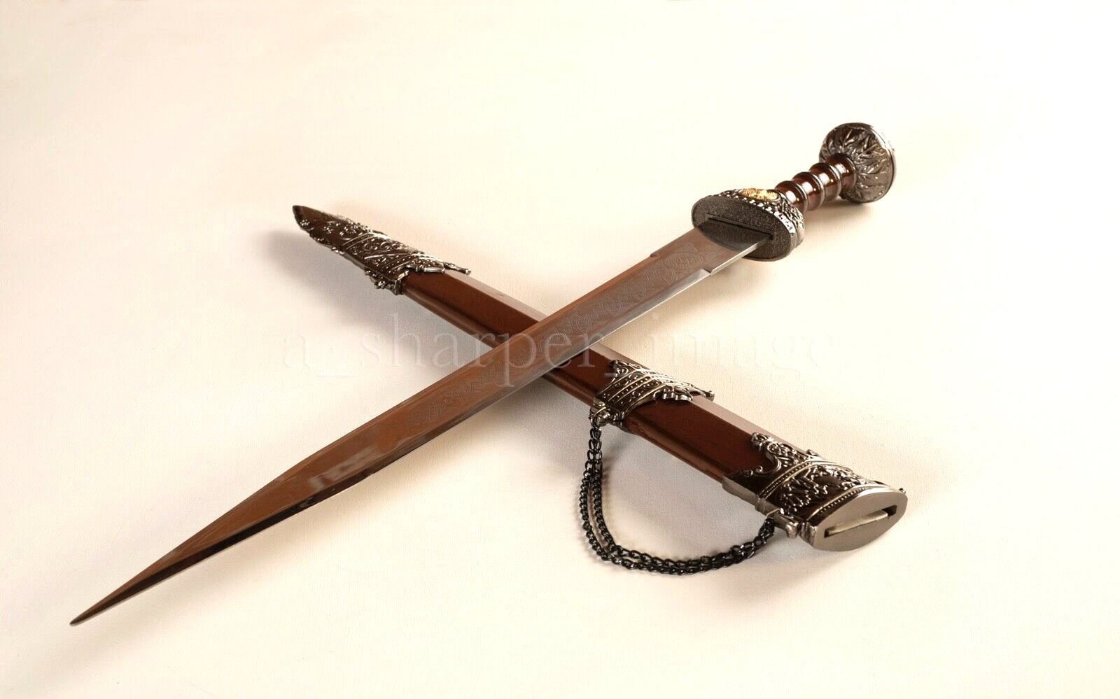 31" Roman Legion Gladius Sword Maximus Centurion, Scabbard & Display Stand SOLID