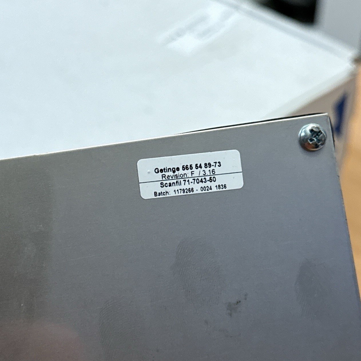 Getinge OP30 Operating Panel PACS 3000 P/N 5655489-73 Sterilizer Control NOS