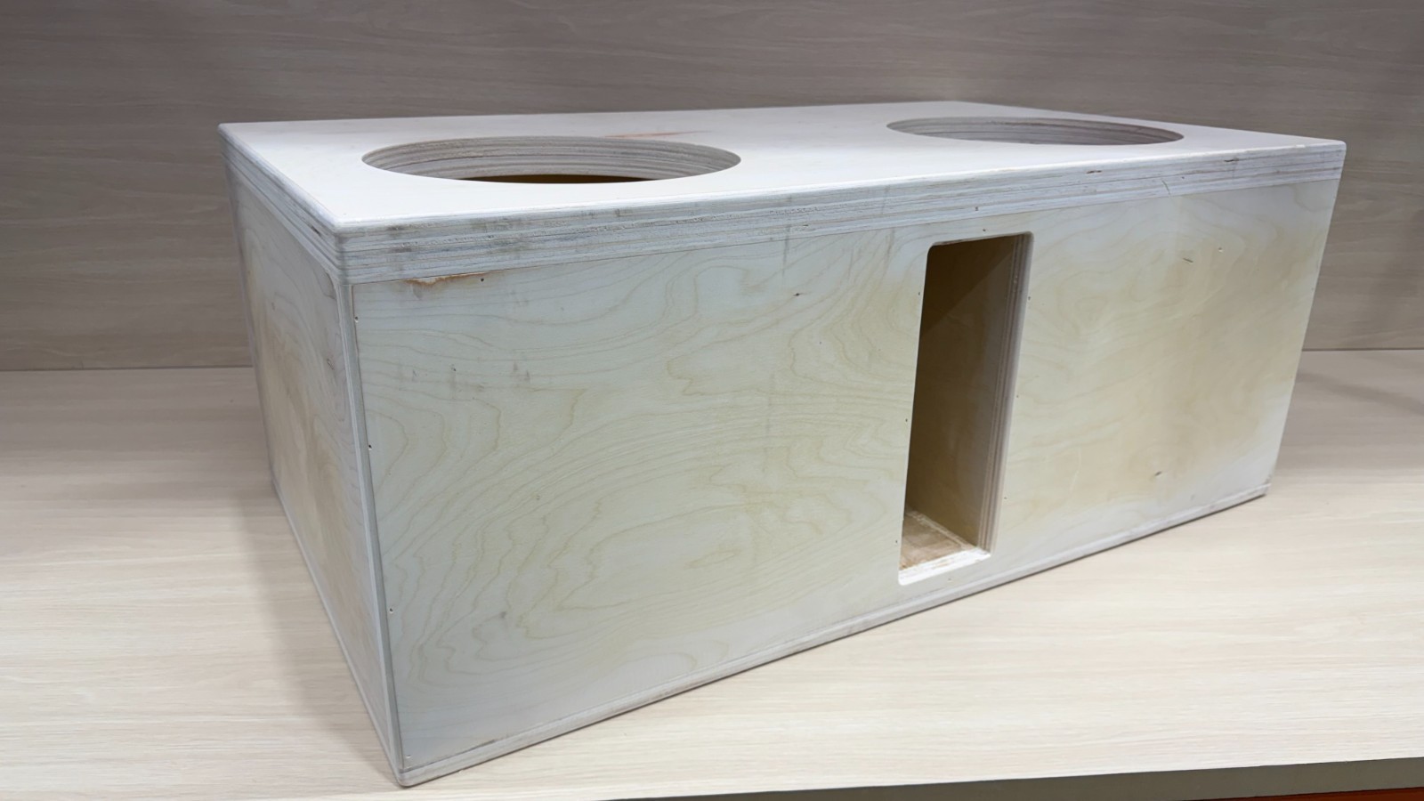 2X12" HEAVY DUTY Birch Double Baffle Vented Subwoofer Box Ported Enclosure