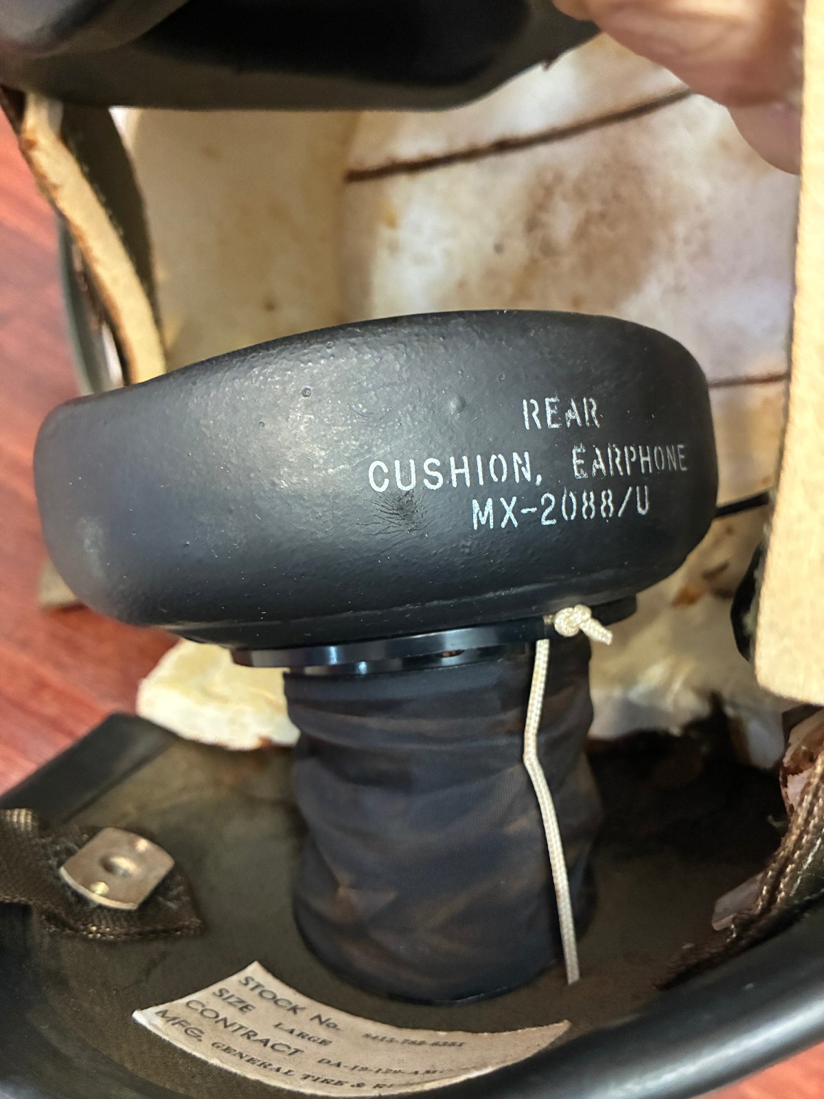 Vintage 1965-67 Gentex APH-5A Helicopter Flight Helmet–Vietnam War -Original Bag