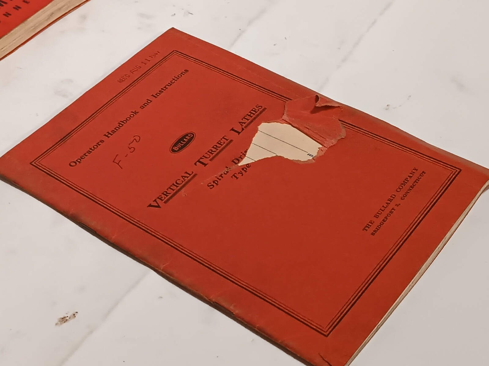 Lot of 7 Bullard Cut Master Vertical Turret Lathe Service & Instruction Manuals