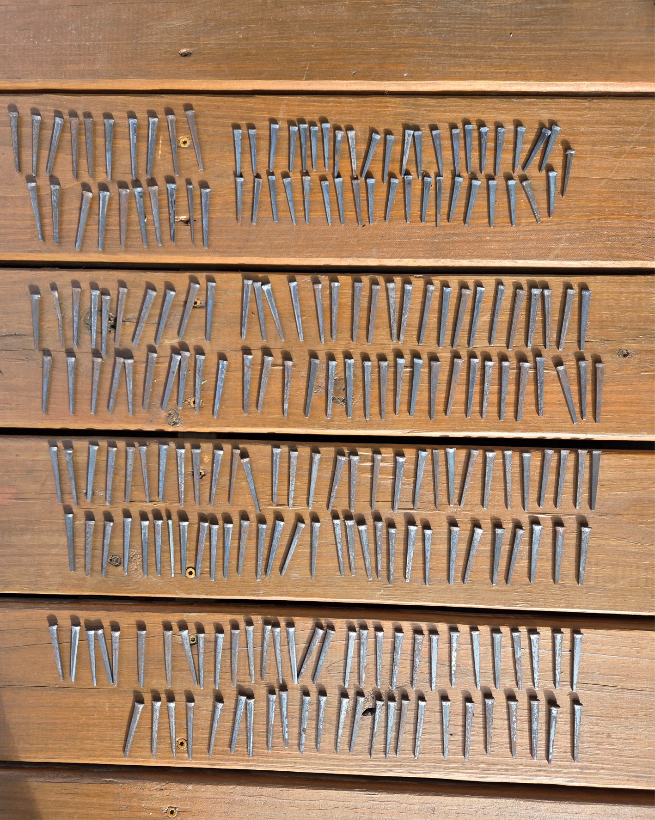 238 Vintage Antique Some Rusty Square Head Nails 197 @ 2" & 41 @ 1 1/2"