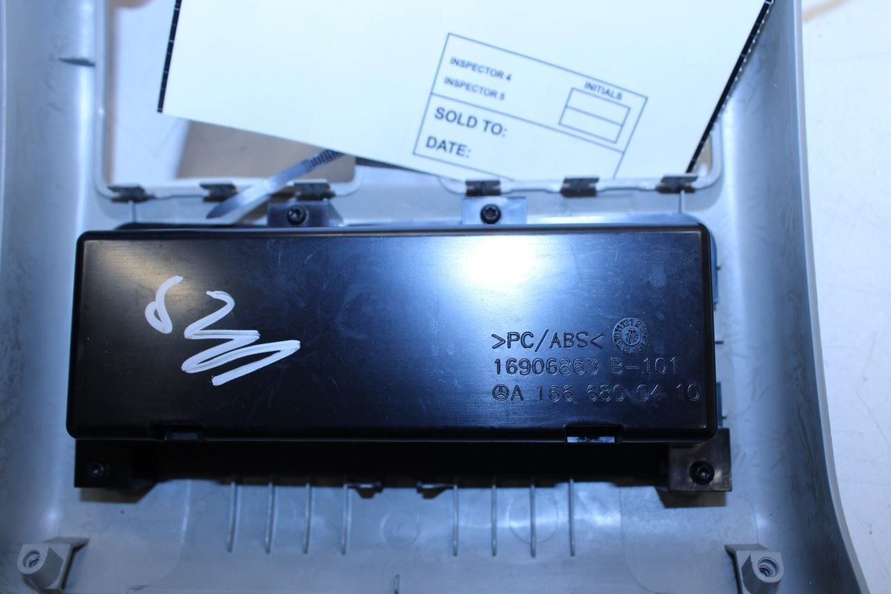 12-15 Mercedes-Benz ML350 Rear Center Console Back Panel Bezel Trim w/ Outlet