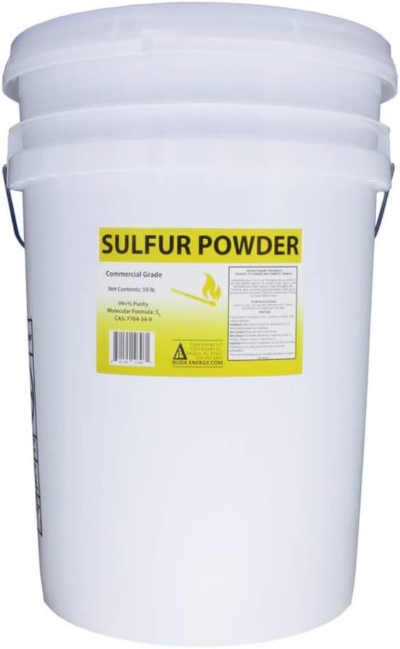 Duda Energy Commercial Grade Sulfur Powder, 99.5+% Purity