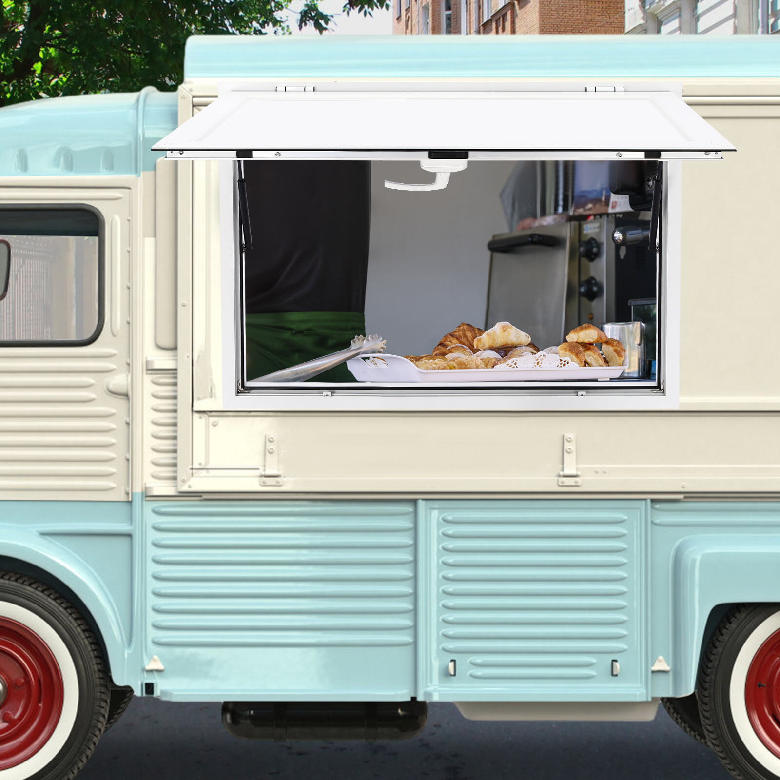 Food Truck Concession Stand Serving Window Rectangular Service Window 36" x 24"