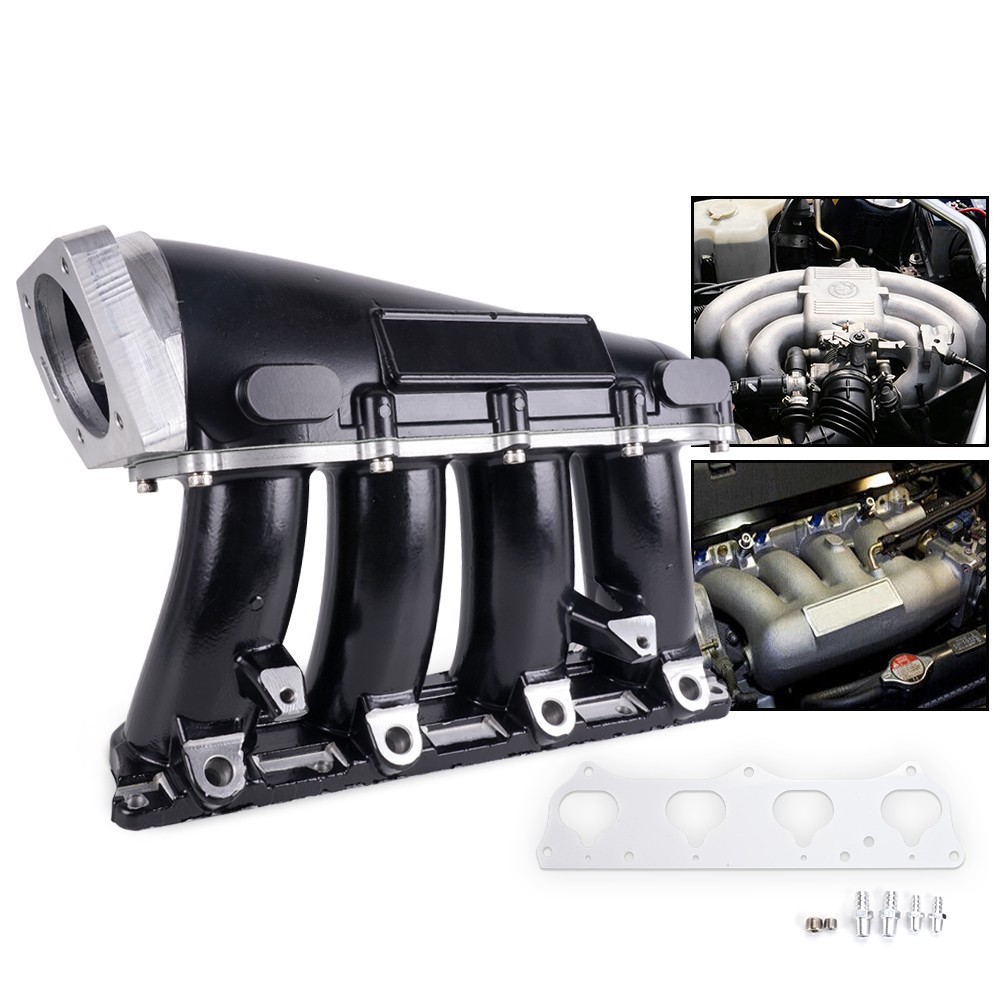 Ultra Series Street Intake Manifold Black for Honda Acura K20A/A2/A3 K24 Engines