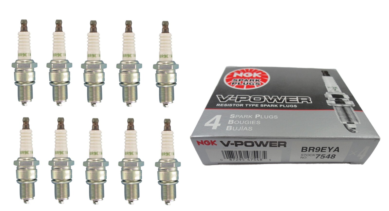 ARCTIC CAT SNOWMOBILE NGK BR9EYA spark plug BOX 10 #7548