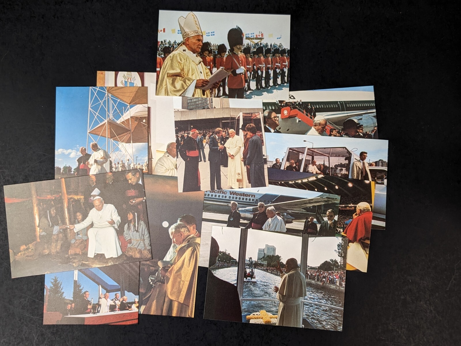 Pope John Paul II, The Golden Series Trip to Canada, 12 Covers Postcards Stamps