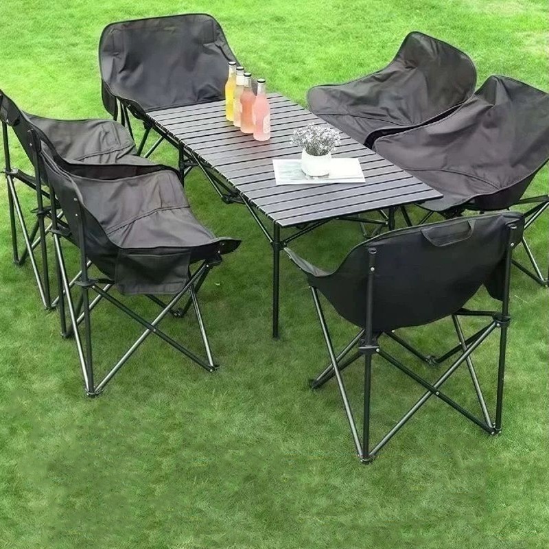 Foldable and portable aluminum camping table, portable/height adjustable, 1 pcs