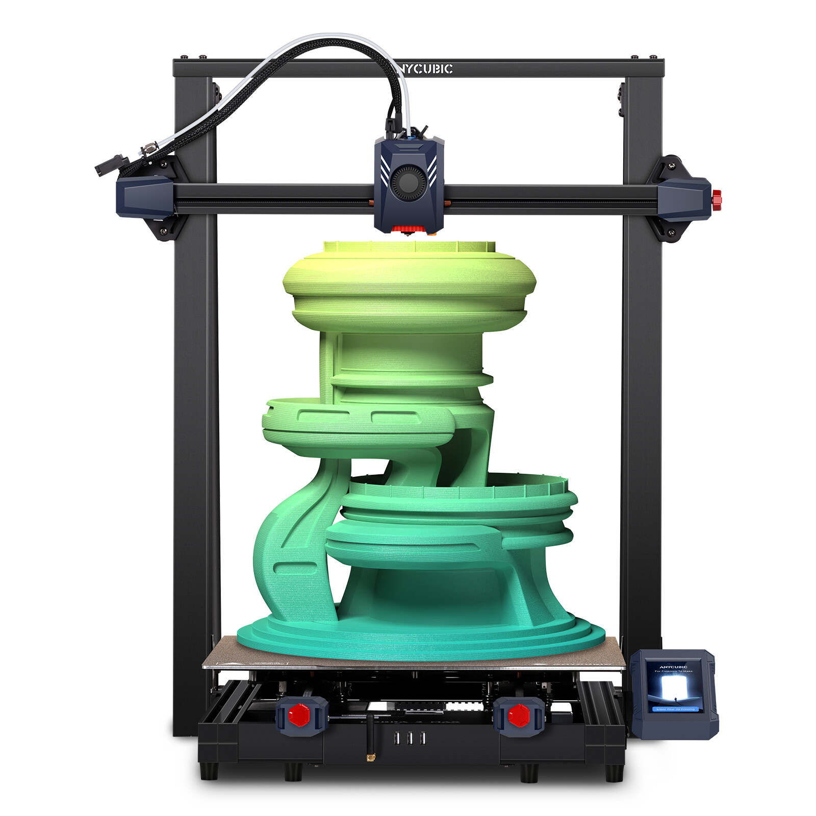ANYCUBIC Kobra 2 Max 3D Printer Large Size 420*420*500mm 500mm/s Speed Printing