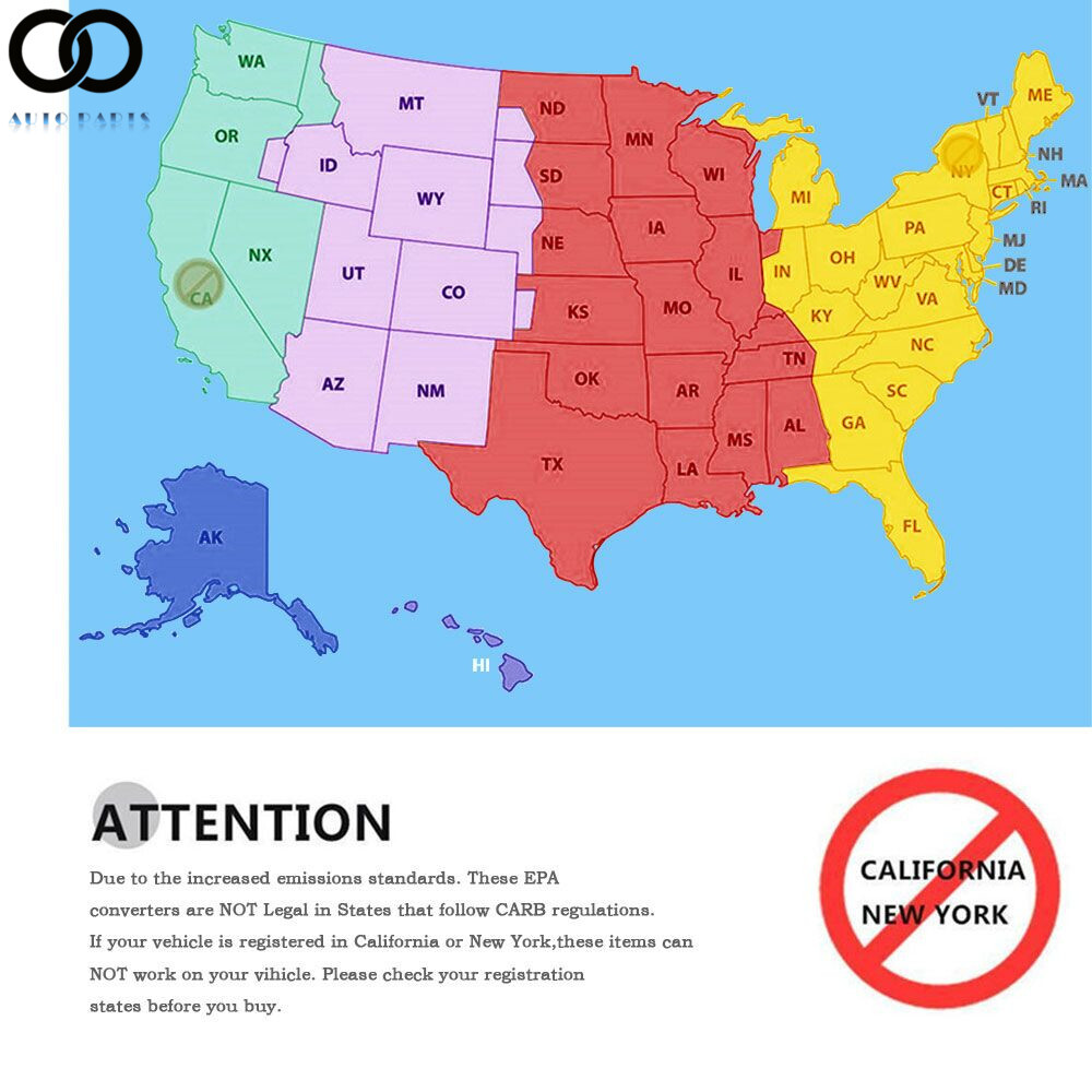 For Kia Soul 1.6L 2012-2019 Both Manifold Catalytic Converters Front and Rear