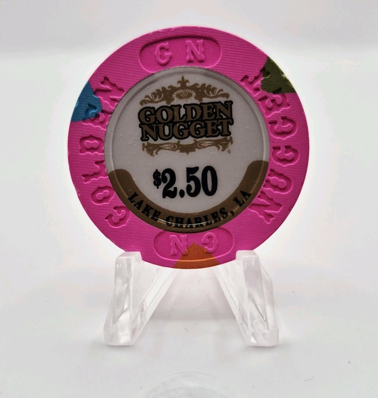 Golden Nugget Hotel Casino Lake Charles Louisiana 2014 $2.50 Casino Chip