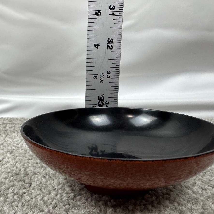 5 Showa Period Wajima-Nuri Owan Serving Bowls 3 Lids & Lacquered Wood Tray Japan