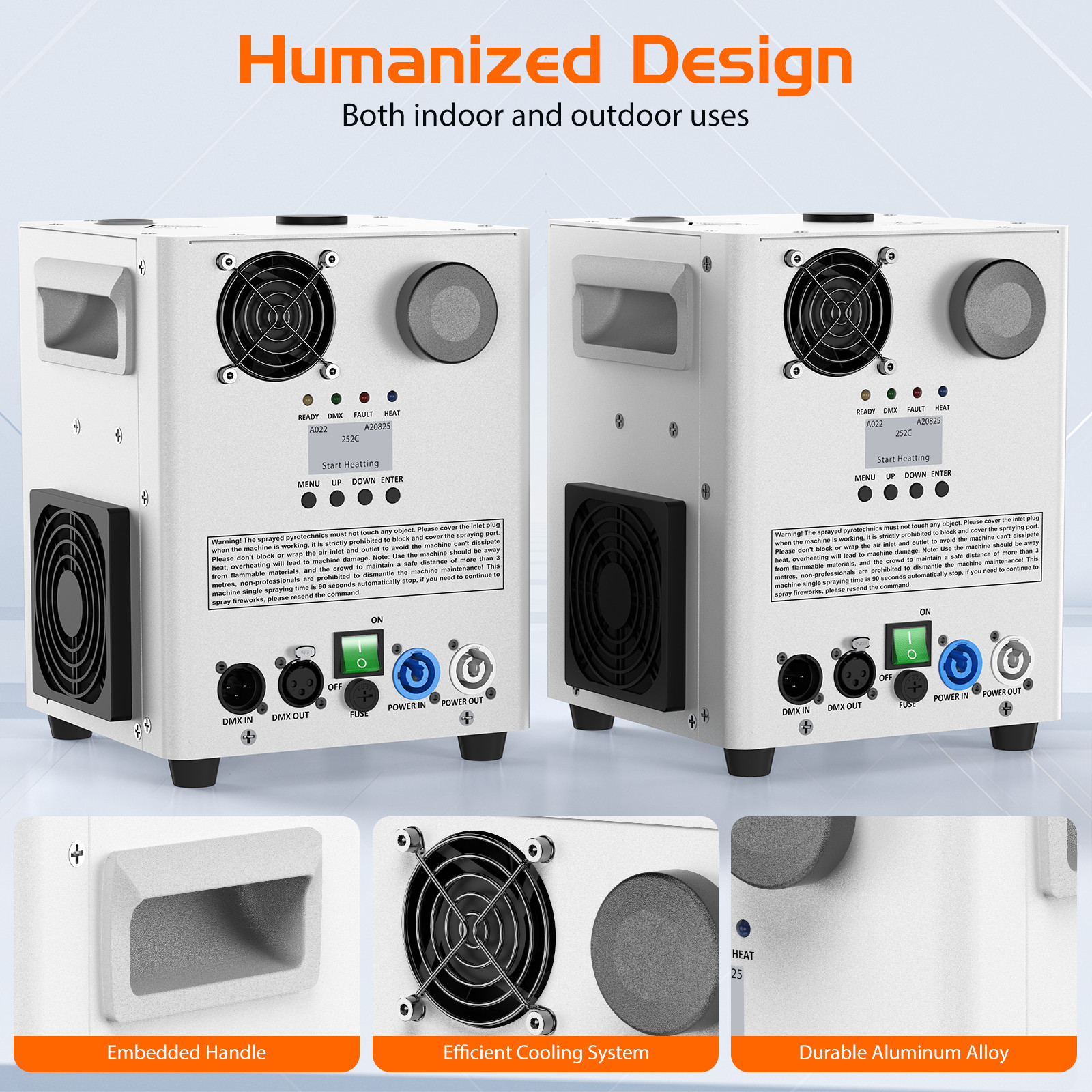 1200W Cold Spark Machine Stage Effect DMX Firework DJ Event Party Wedding