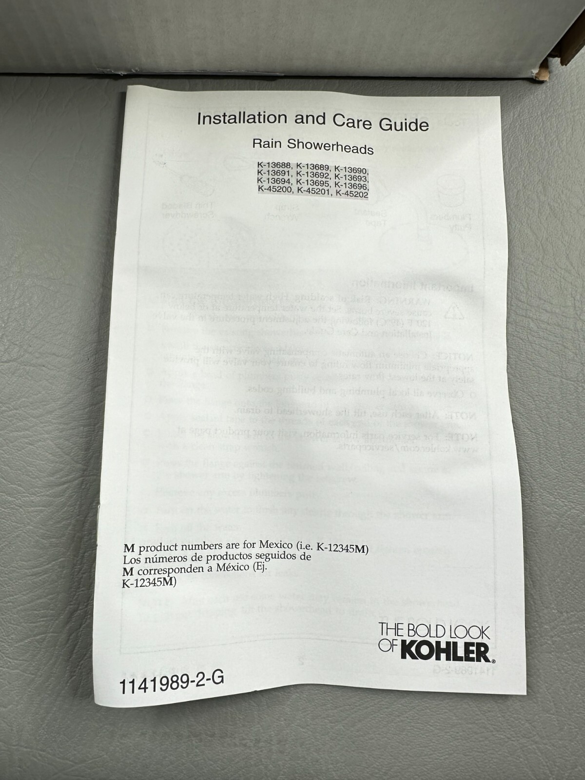 Kohler Traditional Round 8in Rain Showerhead 13692-G-BN Vibrant Brushed Nickle