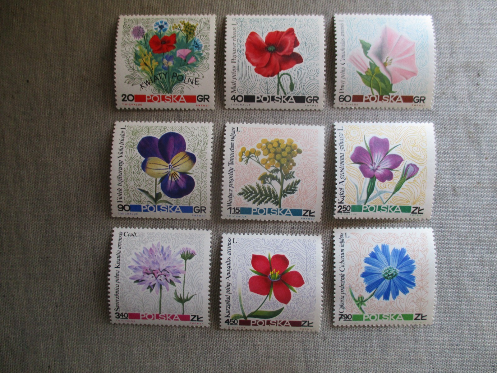 Poland, Scott# 1522-1530, MNH