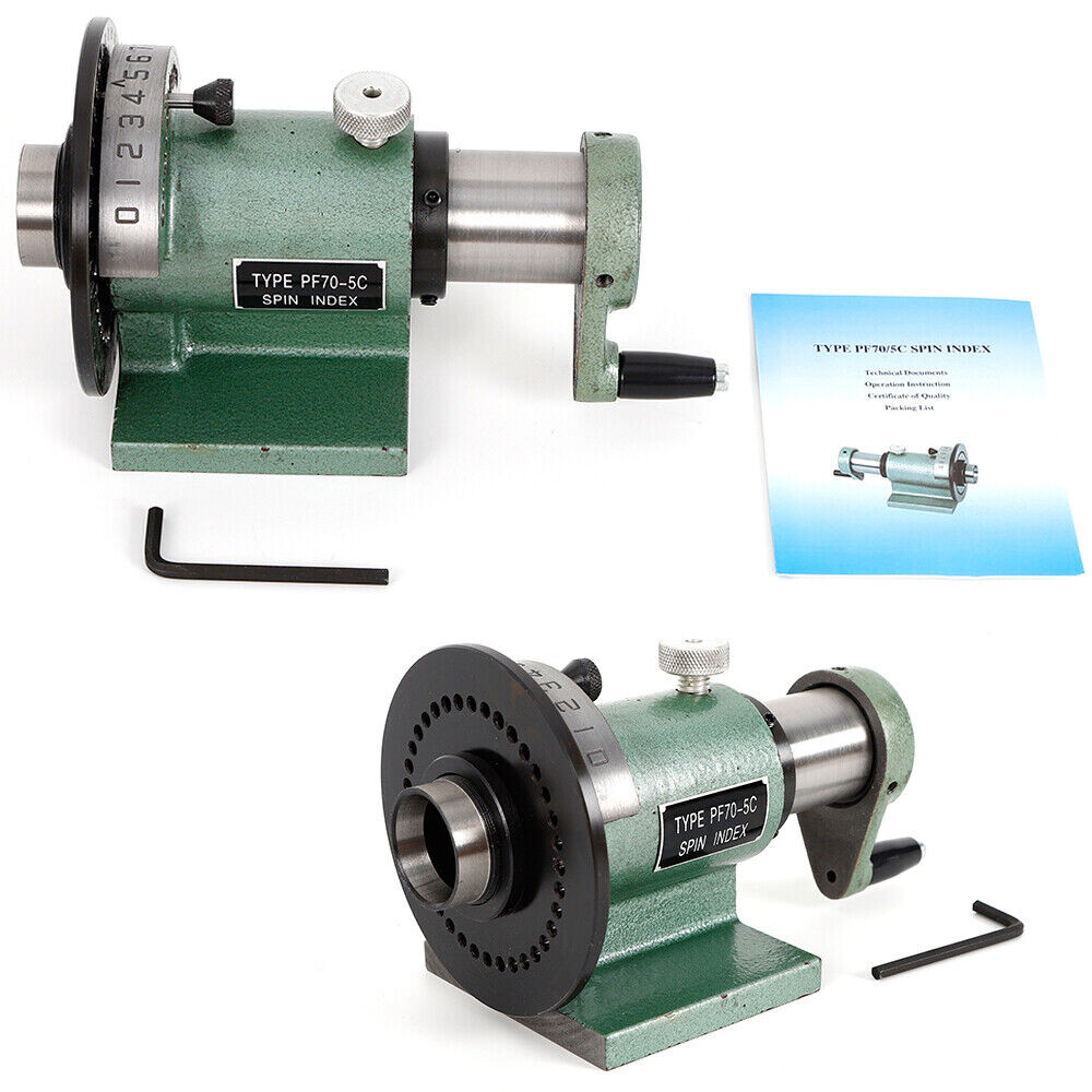 US 5C COLLET SPIN INDEX FIXTURE MILLING Machine Tool