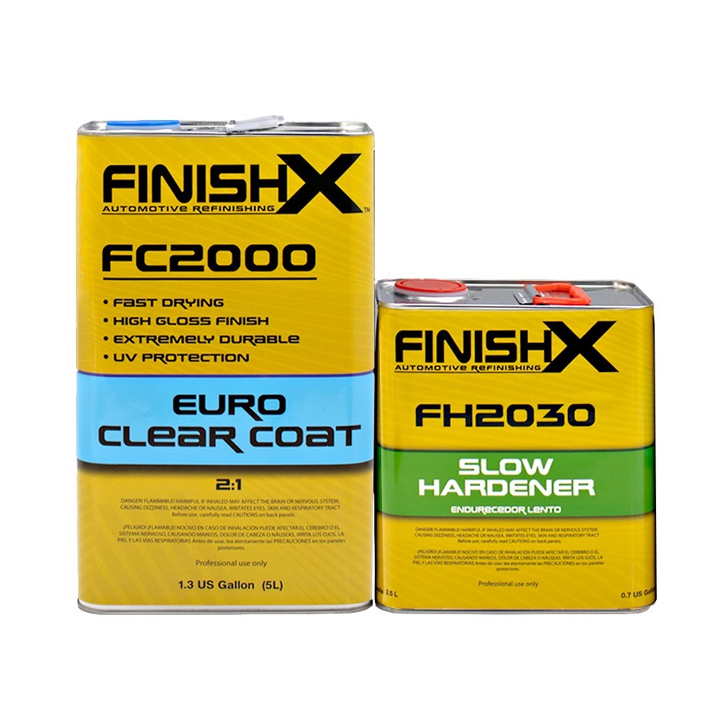 Euro Gloss Clear Coat FC2000 1.3GL 2:1 Kit w/ Slow Activator (FH2030 - 1qt)