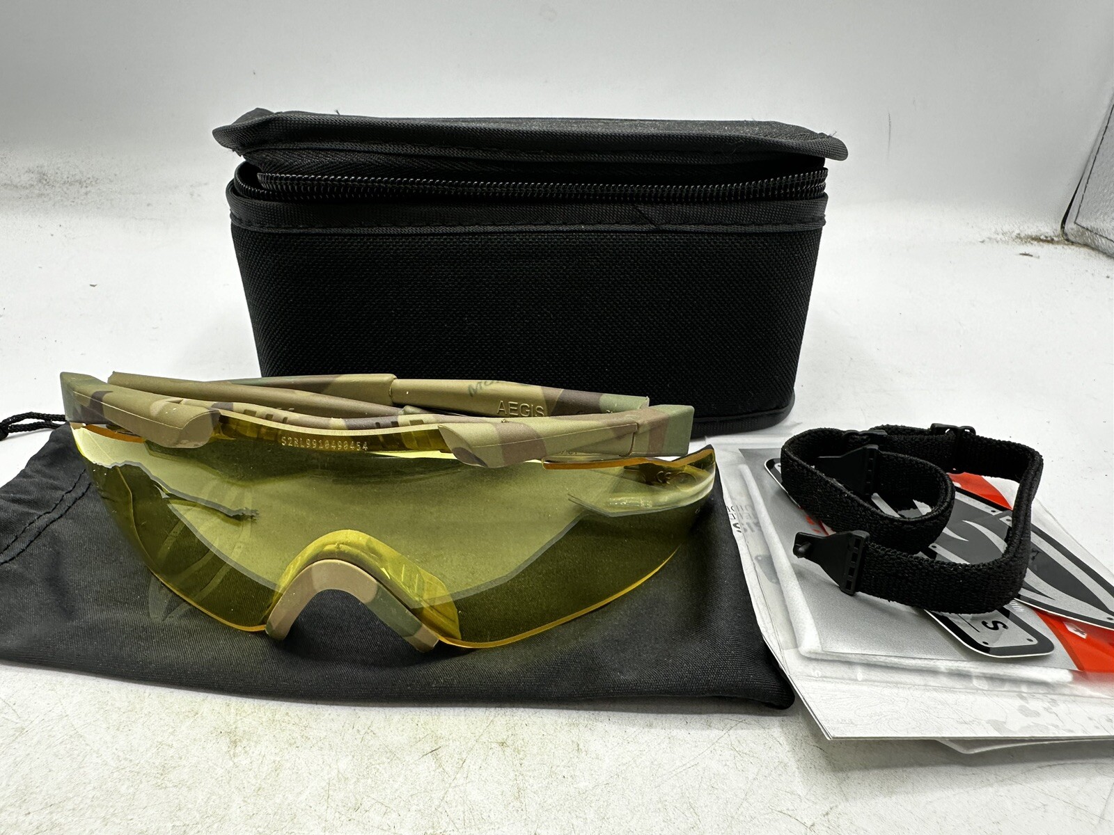 Smith Optics AEGIS  Frame, Yellow Lens Shooting Glasses Multicam OCP APEC