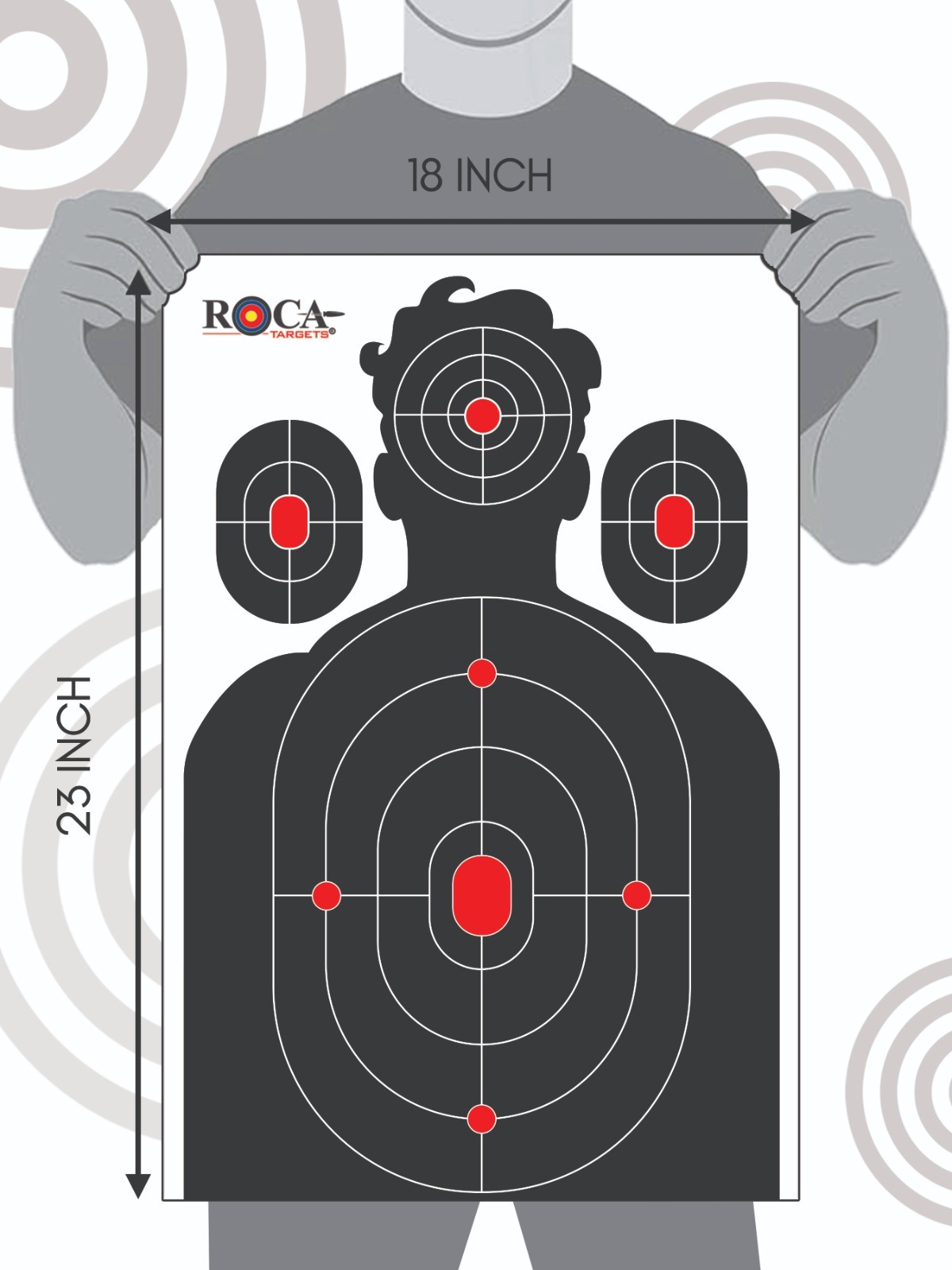 Target, Splatter Target, Reactive Target, Target Impact Burst LG 18"x24 " 10 Pk