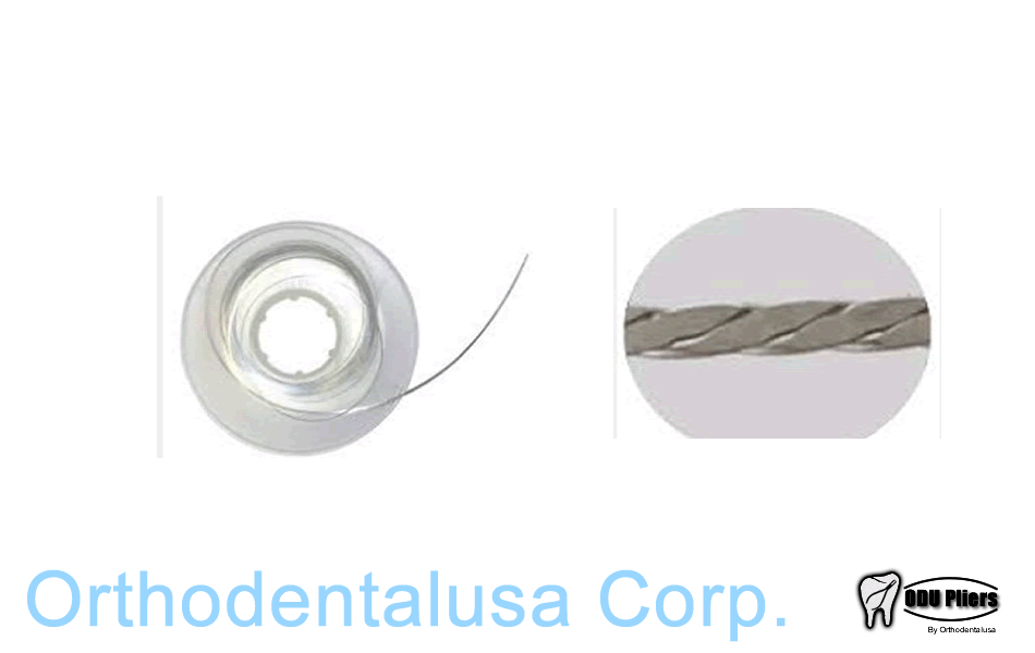 3-Strand Flat Lingual Retainer Wire - 010"x028" 60 inch spool SS ORTHODENTALUSA