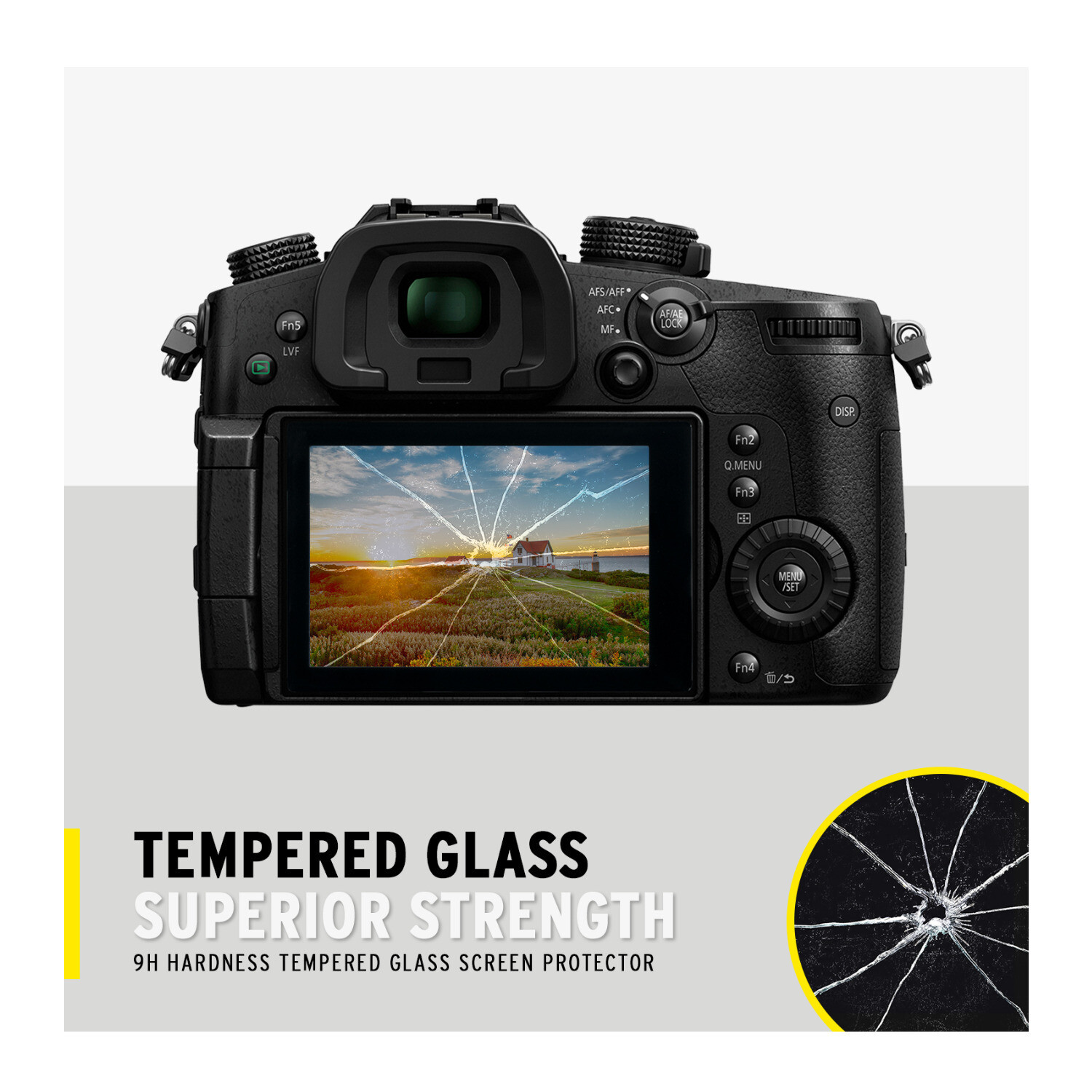 Koah LCD Ultra Armor Screen Protector for Panasonic Lumix DCGH5 and GH5S Camera
